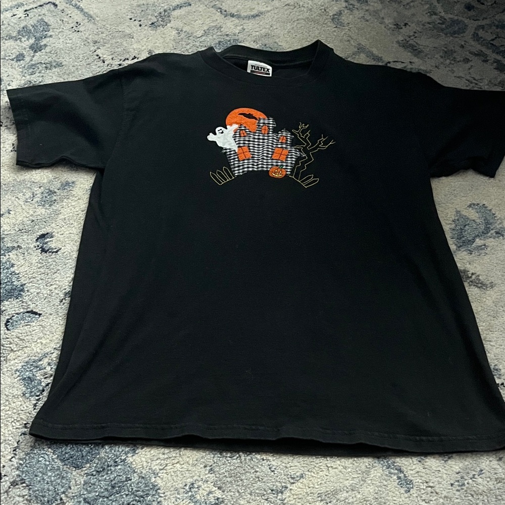 Halloween Tultex Black Tee with Halloween Design